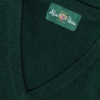 Alan Paine Lamswol Pullover V-hals, Updated Fit - Tartan Green