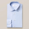 Blue plain poplin shirt