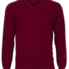 Alan Paine Lamswol Pullover V-hals, Updated Fit - Bordeaux - Afbeelding 4