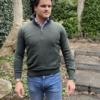 Pullover, zip neck Green - Afbeelding 2