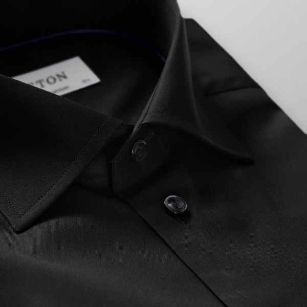 Eton Shirt, zwart - Afbeelding 2