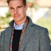 Harris Tweed Overjas, Grijs Visgraat - Afbeelding 3