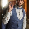Trouwkostuum Immediate, Blauw Vintage - Afbeelding 2