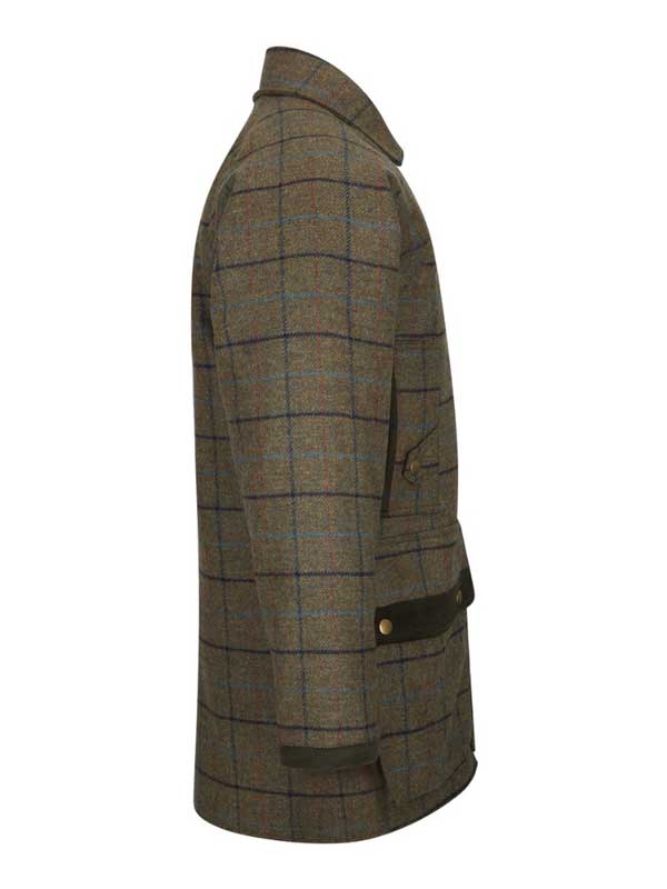 Shooting Jacket, Moon Tweed Castleton Green - Black Tie