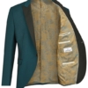Smoking, Donker Groen opgesneden revers in wol mohair - Afbeelding 3