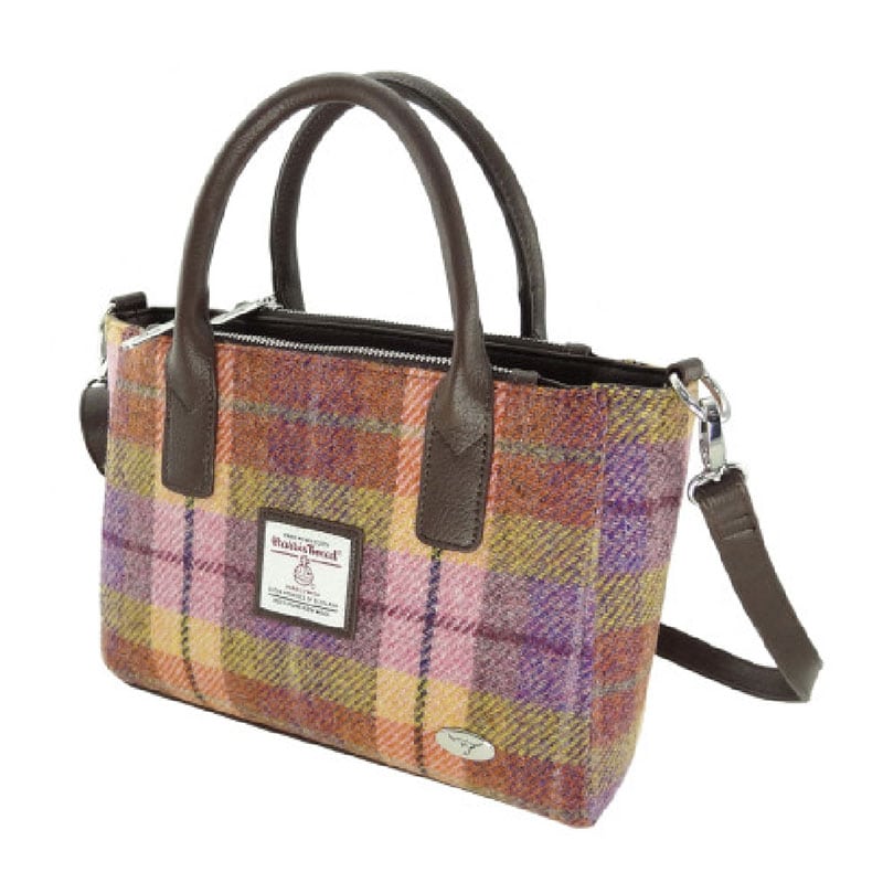 Harris Tweed Brora Tote En Moss Green
